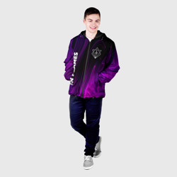 Мужская куртка 3D In Flames violet plasma - фото 2