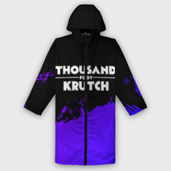 Мужской дождевик 3D Thousand Foot Krutch purple grunge