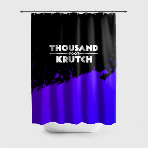 Штора 3D для ванной Thousand Foot Krutch purple grunge