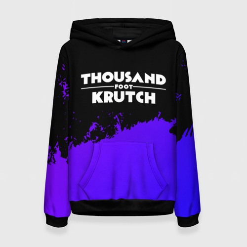 Женская толстовка 3D Thousand Foot Krutch purple grunge, цвет 3D печать