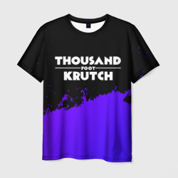 Мужская футболка 3D Thousand Foot Krutch purple grunge