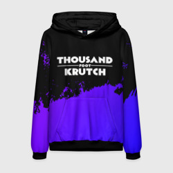 Мужская толстовка 3D Thousand Foot Krutch purple grunge