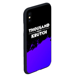 Чехол для iPhone XS Max матовый Thousand Foot Krutch purple grunge - фото 2