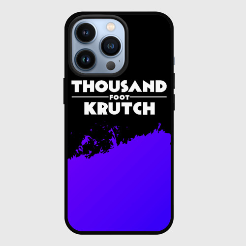 Чехол для iPhone 13 Pro Thousand Foot Krutch purple grunge