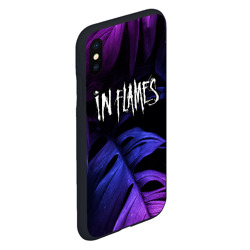 Чехол для iPhone XS Max матовый In Flames neon monstera - фото 2