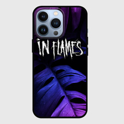 Чехол для iPhone 13 Pro In Flames neon monstera