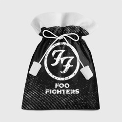 Подарочный 3D мешок Foo Fighters с потертостями на темном фоне