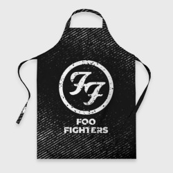 Фартук 3D Foo Fighters с потертостями на темном фоне