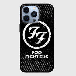 Чехол для iPhone 13 Pro Foo Fighters с потертостями на темном фоне