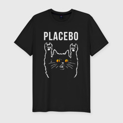 Мужская футболка хлопок Slim Placebo rock cat