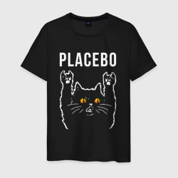 Мужская футболка хлопок Placebo rock cat