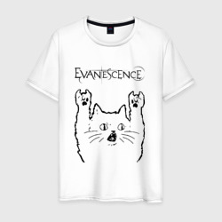 Мужская футболка хлопок Evanescence - rock cat
