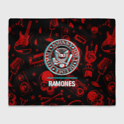 Плед 3D Ramones rock glitch