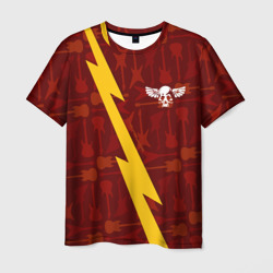 Мужская футболка 3D Nazareth гитары и молния