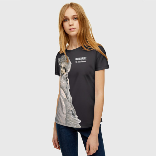 Женская футболка 3D Михаил Врубель Царевна-лебедь, цвет 3D печать - фото 3