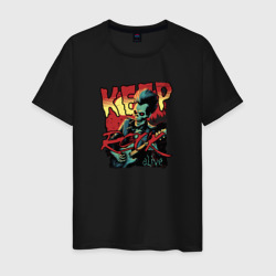 Мужская футболка хлопок Keep rock alive