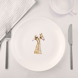 Набор: тарелка + кружка Нежные жирафы - фото 2