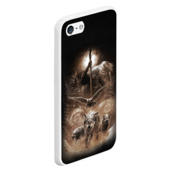 Чехол для iPhone 5/5S матовый Чернобог славянский бог - фото 2