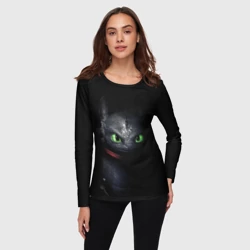 Женский лонгслив 3D Беззубик в темноте - фото 2