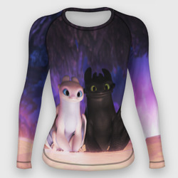 Женский рашгард 3D Ночная и Дневная фурии