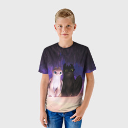 Детская футболка 3D Ночная и Дневная фурии - фото 2