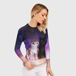 Женский рашгард 3D Ночная и Дневная фурии - фото 2