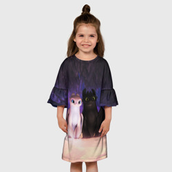 Детское платье 3D Ночная и Дневная фурии - фото 2