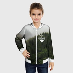 Детский бомбер 3D Я из Сибири на фоне леса - фото 2