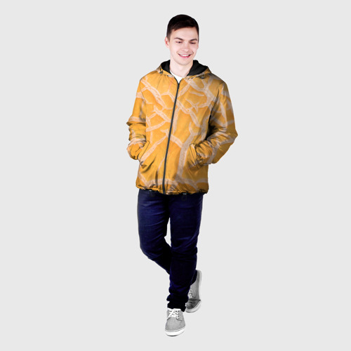 Мужская куртка 3D с принтом Дынный принт, фото на моделе #1