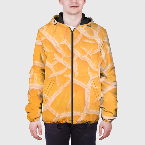 Мужская куртка 3D с принтом Дынный принт, вид сбоку #3