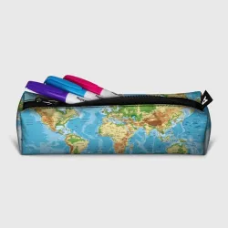 Пенал школьный 3D Атлас мира - фото 2