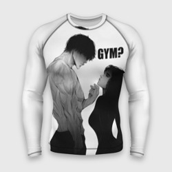 Мужской рашгард 3D Gym - Гигачад и фитоняшка