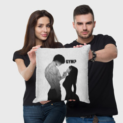 Подушка 3D Gym - Гигачад и фитоняшка - фото 2