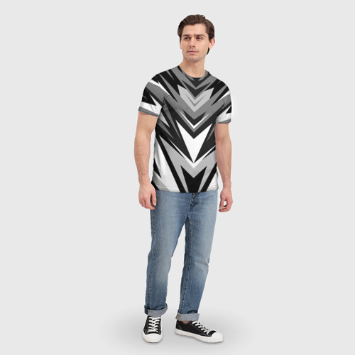 Мужская футболка 3D Спортивная униформа - фитнес, цвет 3D печать - фото 5