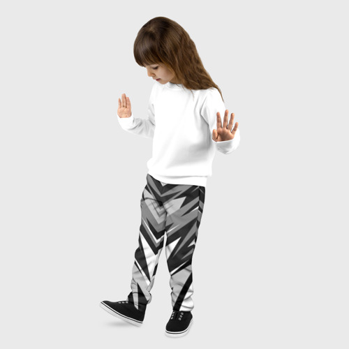 Детские брюки 3D с принтом Спортивная униформа - фитнес, фото на моделе #1