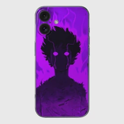 Чехол для iPhone 16 силиконовый с защитой камеры Mob Psycho Rage