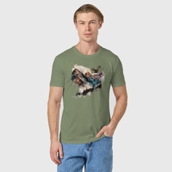 Мужская футболка хлопок Mountain eagle - фото 2