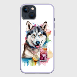 Собака Хаски лето – Чехол для iPhone 14 с принтом купить