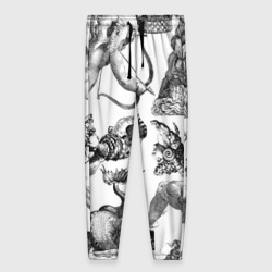 Женские брюки 3D Греческие божества и животные
