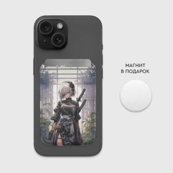 Картхолдер Magsafe магнитный Nier Automata девушка с мечами - фото 2