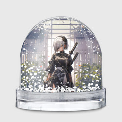 Игрушка Снежный шар Nier Automata девушка с мечами