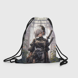 Рюкзак-мешок 3D Nier Automata девушка с мечами