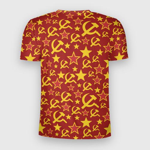Мужская футболка 3D Slim СССР Серп и Молот, цвет 3D печать - фото 2
