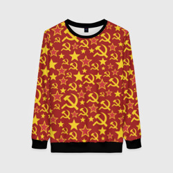 Женский свитшот 3D СССР Серп и Молот