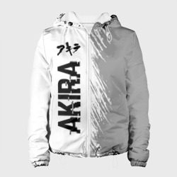Женская куртка 3D Akira glitch на светлом фоне: по-вертикали