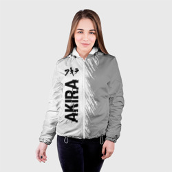 Женская куртка 3D Akira glitch на светлом фоне: по-вертикали - фото 2