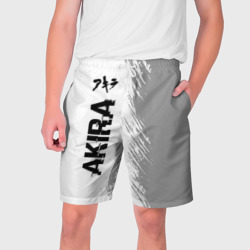 Мужские шорты 3D Akira glitch на светлом фоне: по-вертикали