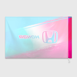 Флаг 3D Honda neon gradient style: надпись и символ - фото 2