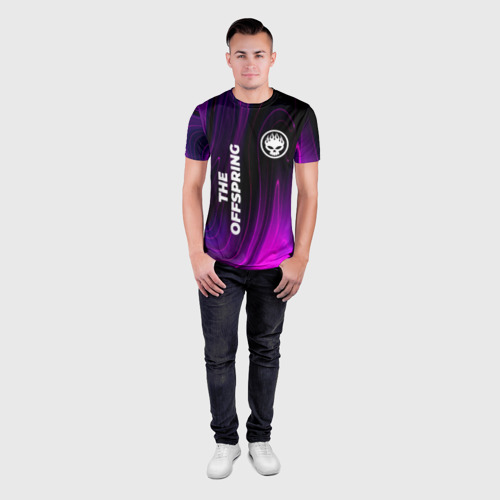 Мужская футболка 3D Slim The Offspring violet plasma, цвет 3D печать - фото 4