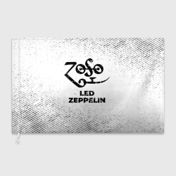 Флаг 3D Led Zeppelin с потертостями на светлом фоне